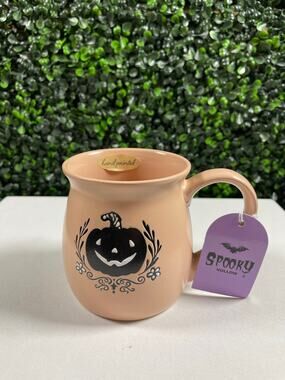 Hand Painted large Halloween Mug, Adorable Belly Mug